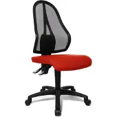 Topstar Bürostuhl Open Point P, OP100 G21 Stoff rot, Gestell schwarz