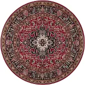Home Collection Teppich "Skazar Isfahan", rund, 9 mm Höhe, Kurzflor, Orient, Teppich, Vintage, Esszimmer, Wohnzimmer, Flur
