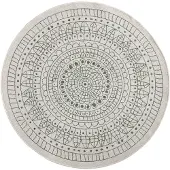 NORTHRUGS Teppich "Porto Wendeteppich", rund, 5 mm Höhe, In-& Outdoor, Wetterfest, Balkon, Garten, Wohnzimmer, Wasserfest