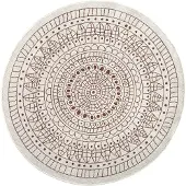 NORTHRUGS Teppich "Porto Wendeteppich", rund, 5 mm Höhe, In-& Outdoor, Wetterfest, Balkon, Garten, Wohnzimmer, Wasserfest