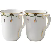 Royal Copenhagen Star Fluted Christmas Tasse 33 cl 2er- Set