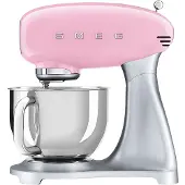 Smeg SMF02SV/PB/PG/BL/PK/RD/CR KÃ1/4chenmaschine, Edelstahlgehäuse, 800 Watt, 4,8 l Behälter, Geschwindigkeiten stufenlos einstellbar