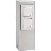 LCD 020 Steckdosensäule edels.m. 2Steckdosen