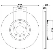 Hella Bremsscheibe PRO 8DD 355 120-891