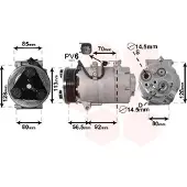 VAN WEZEL Kompressor, Klimaanlage *** IR PLUS *** 1800K497