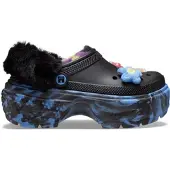 Crocs Clogs Happy Socks Stomp Unisex Black Teal-Schuhgröße 39 - 40