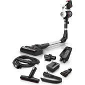 Bosch BSS715CARP Stabstaubsauger/Elektrischer Besen 2-in-1-Stabstaubsauger Akku Trocken Beutellos 0,3 l Schwarz, Silber, Weiß 5 Ah