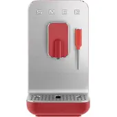 Smeg BCC02BLMEU/WHMEU/TPMEU/RDMEU/BLMUK Vollautomatische Espressomaschine, Edelstahlgehäuse, Integriertes Mahlwerk, Milchaufschäumer