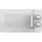 Cecotec 01521, Arbeitsplatte, Grill-Mikrowelle, 20 l, 700 W, Drehregler, Weiß