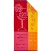 Dyckhoff Strandtuch "Aperitif", rot (grenadine), B:80cm L:180cm, Frottiervelours, Obermaterial: 100% Baumwolle, Handtücher, Strandtuch, eine Seite Velours, eine Seite Frottier