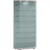 VCM Holz Glas Stand Vitrine Regal Cenila XL