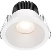 Maytoni LED Deckeneinbaustrahler Zoom in Weiß 6W 420lm IP65 3000K