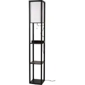 Lucide Holz Stehlampe Menno, schwarz, für Wohn- / Esszimmer, Holz, Stehlampe