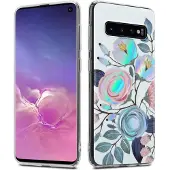 Cadorabo IMD TPU Bunte Blumen & Blätter Cover