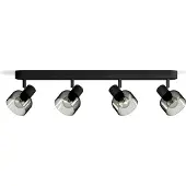 Philips Sleet Decken-/Wandspot 4x, Schienenlichtschranke, E14, 4 Glühbirne(n), LED, 220-240 V, Schwarz