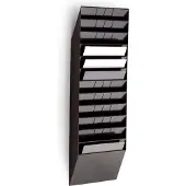 Durable Prospektspender Flexiboxx 12, 12 Spender, A4, quer, schwarz