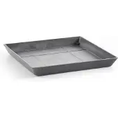 Ecopot's Blumentopfuntersetzer "SQUARE SAUCER Grey", BxTxH: 35,5x35,5x3,5 cm