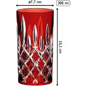 Riedel Laudon Highball 1515/04S3R Rot Longdrinkglas, Farbe:Rot