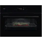 AEG NKK8N621B MealAssist Kompaktbackofen mit Mikrowelle Schwarz