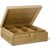 Bredemeijer Teebox Bamboo 6 Fächer Geschlossen Braun