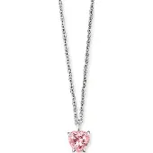 Engelsrufer Mädchen-Kinderkette 925er Silber 1 Zirkonia Silber