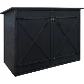 Mendler 1er-Fahrradgarage MCW-H60, Fahrradbox Geräteschuppen Gerätehaus, MVG abschließbar 152x184x98cm anthrazit