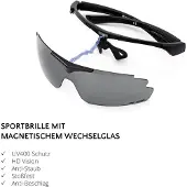 Yeaz Magnet-Sport-Sonnenbrille SUNUP