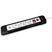 Equip Steckdosenleiste Mit 4 Steckdosen + 2p Usb + Ein-/ausschalter 1.5 M