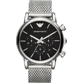 Emporio Armani Emporio AR1811 LUIGI Chronograph Uhr Herrenuhr Datum Silber