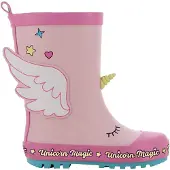 FLA Europe Leomil Mädchen Gummistiefel in Rosa, Größe 23