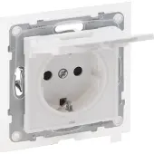 Legrand SEANO Schuko-Steckdose, SL, erhöhter Berührungsschutz, Klappdeckel, IP44, UW, 1 Stk.