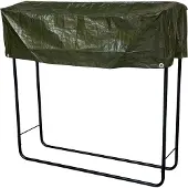 Mojawo Brennholzregal Kaminholzregal Regenabdeckung Außen Stahl L100xH100cm
