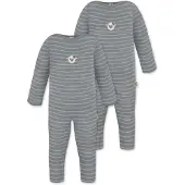Normani 2er Pack Baby Merino Strampler „Tangoio" - 9593
