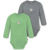 Normani 2er Pack Baby Merino Body Langarm „Auckland" - 9373