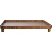 Asa selection Tablett Wood Dark With Feet Brown 45,5 x 36 cm