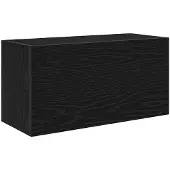 vidaXL Bad-Wandschrank Schwarz 60x25x30 cm Holzwerkstoff