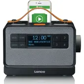 Lenco PDR-065 - Tragbares DAB-Radio - 4 Watt - kein Betriebssystem - Schwarz