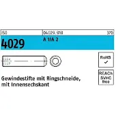 Reyher Gewindestift ISO 4029 Ringschneide/Innen-6-kant M 6 x 60 A 2