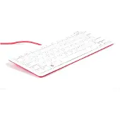 Raspberry Pi SC0168, Mini, Kabelgebunden, USB, Mechanischer Switch, QWERTZ, Rot, Weiß