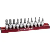 KRAFTWERK 11-t. TX-Bit-Stecknusssatz MAGALU 3/8"
