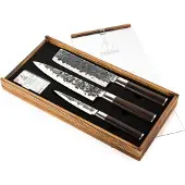 Forged Messerset Sebra - 3-teilig - Kochmesser, Hackmesser und Universalmesser