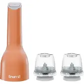 FINAMILL Akku-Gewürzmühle, m. 2 Schoten lachsfarben