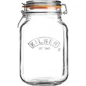 Kilner Quadratisches Bügelverschluss Glas, 2 Liter