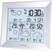 Techno Line WD 2000, Grau, Innen-Hygrometer, Innen-Thermometer, Außen-Hygrometer, Außen-Thermometer, Hygrometer, Thermometer, Wechselstrom/Batterie, LR06, 148 mm