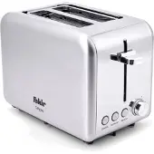 Fakir Calypso Toaster, Edelstahlgehäuse, Stoppfunktion, Auftaufunktion, Brötchenrost
