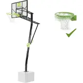 Exit Galaxy Basketballbrett, mit Dunkring & Netz, Bodenmontage, Basketballständer, für Kinder, Outdoor