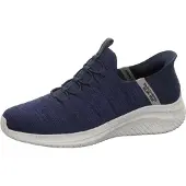 SKECHERS Herren Slipper Sportlich Gummisohle blau