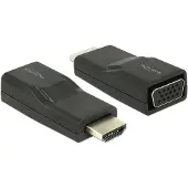 DeLOCK HDMI/VGA, HDMI, VGA, Schwarz