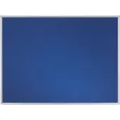 Franken Stellwandtafel ECO beidseitig Filz, blau, Aluminiumrahmen, 1500x1200 mm