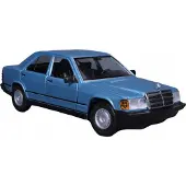 Bburago Mercedes Benz 190E 1987 1/24 blau